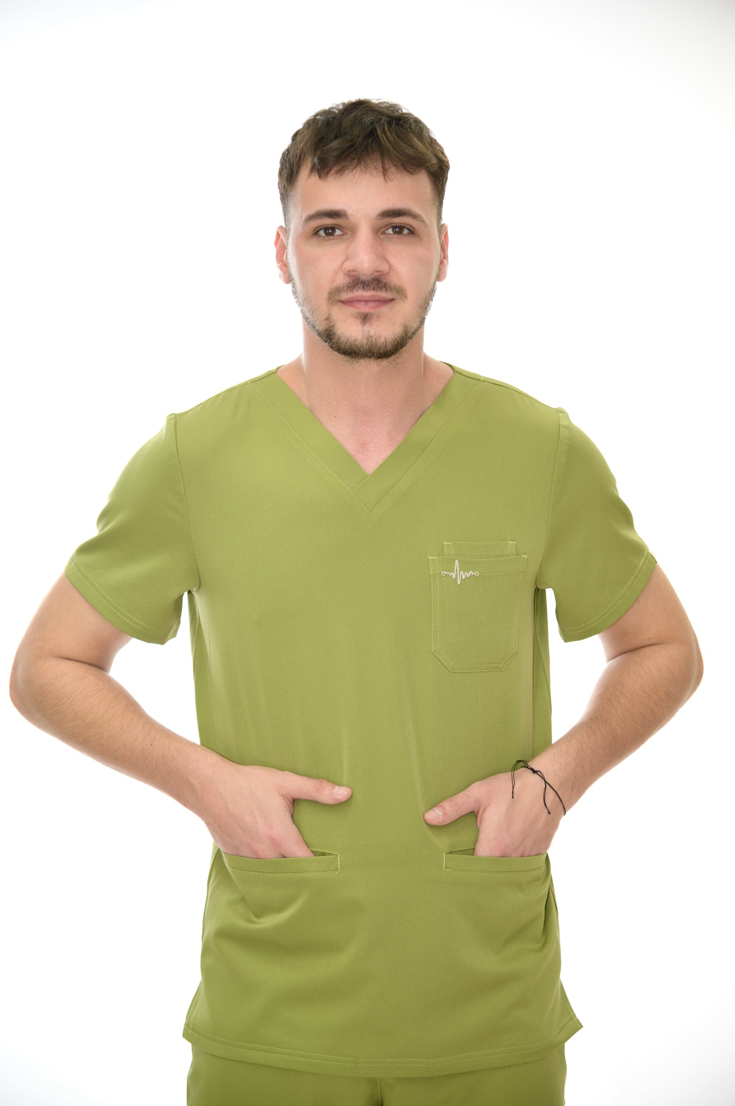 Мъжки медицински екип Smooth Performance Bright Green