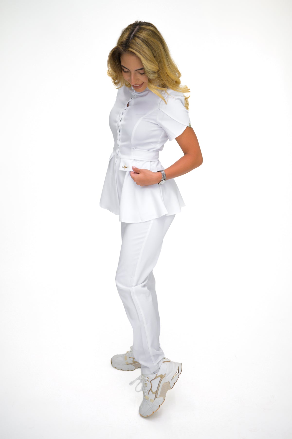 Медицински екип Button Up White