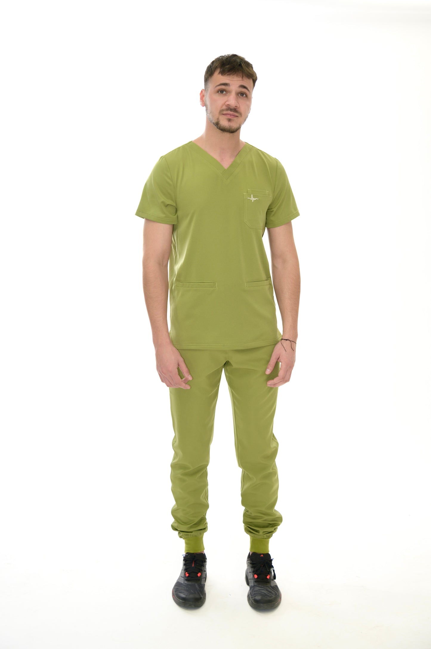 Мъжки медицински екип Smooth Performance Bright Green