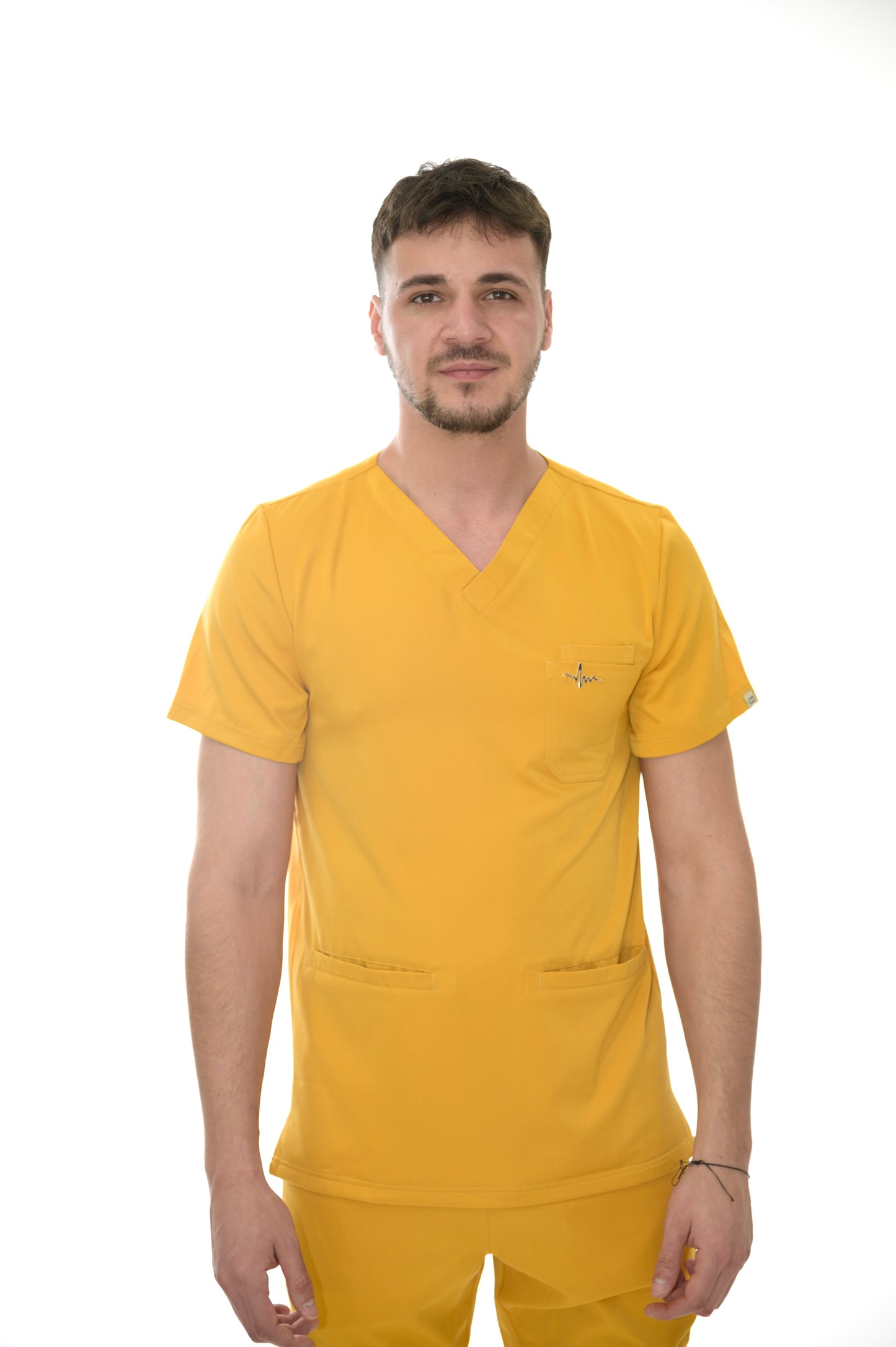Мъжки медицински екип Smooth Performance Mustard Yellow