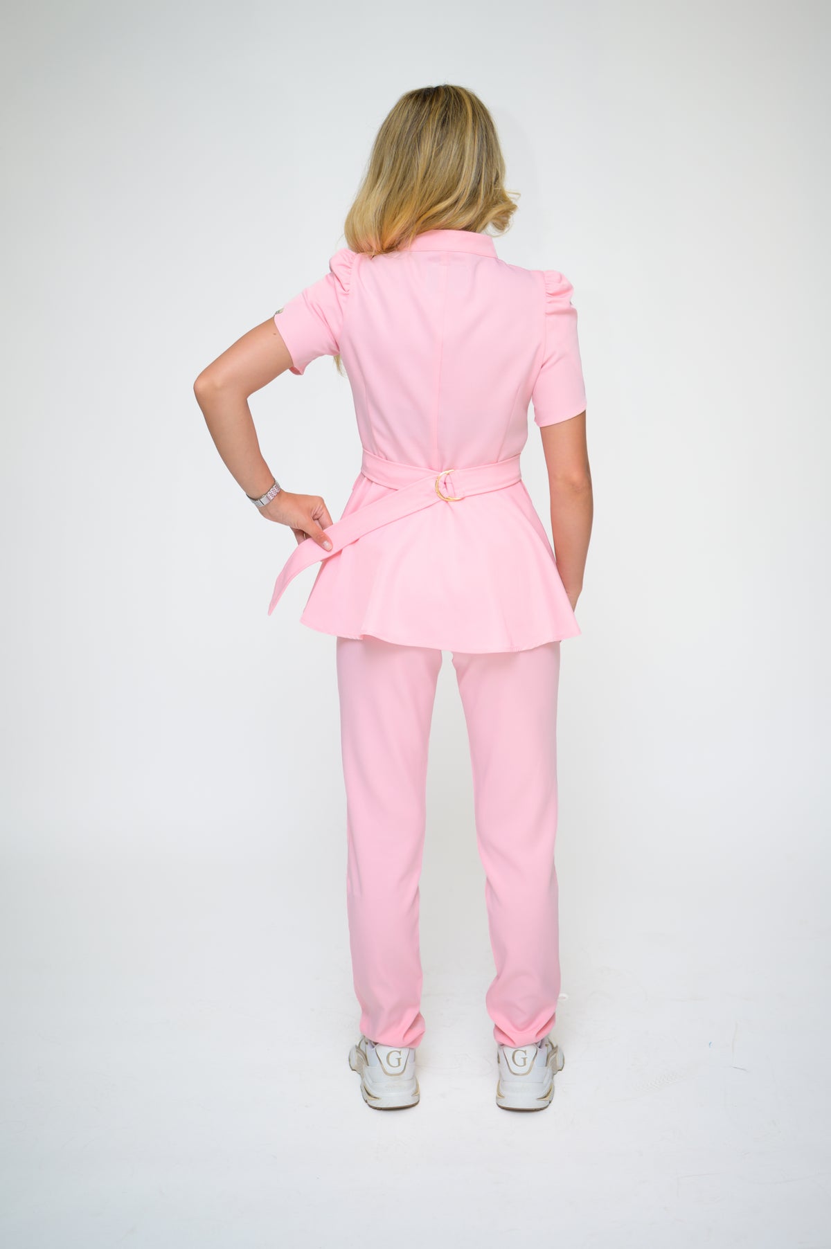 Медицински екип Button Up Baby Pink