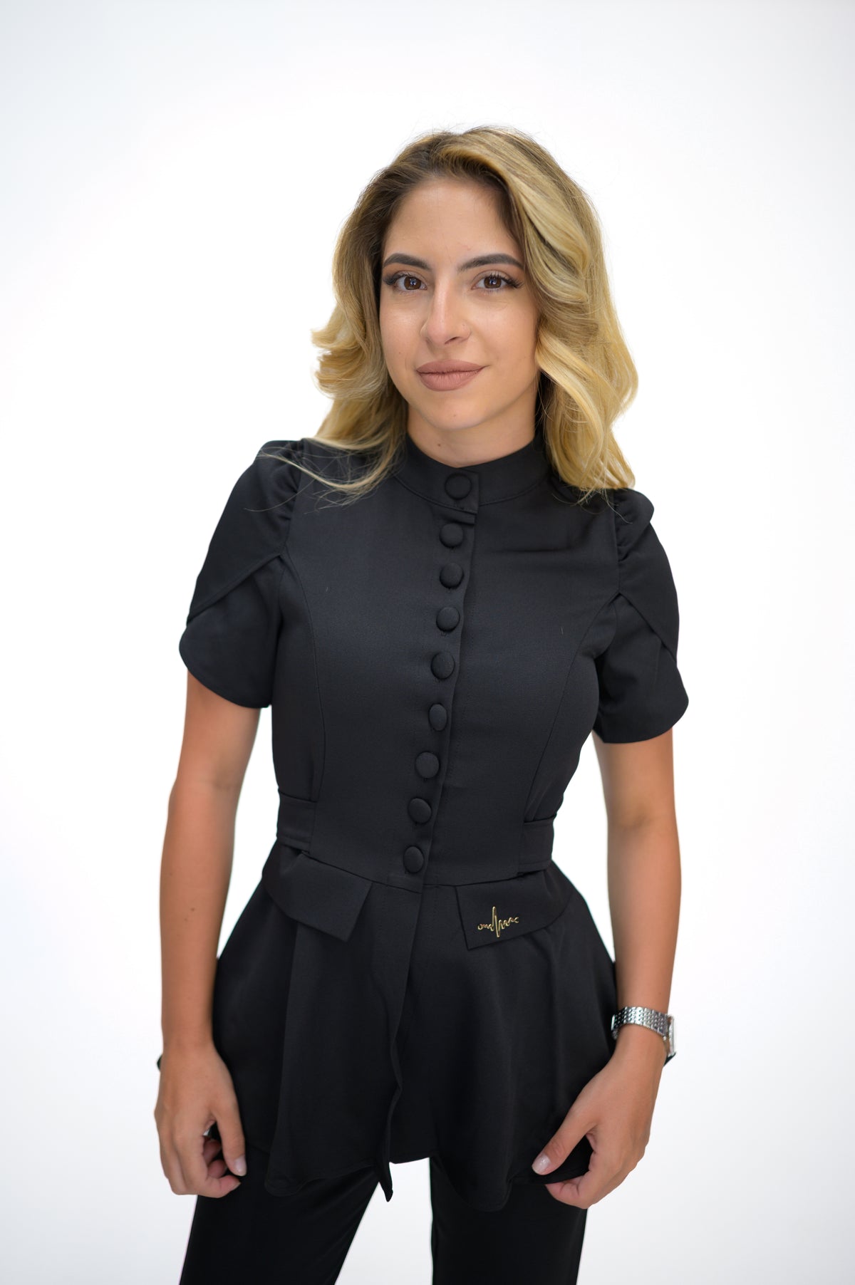 Медицински екип Button Up Black