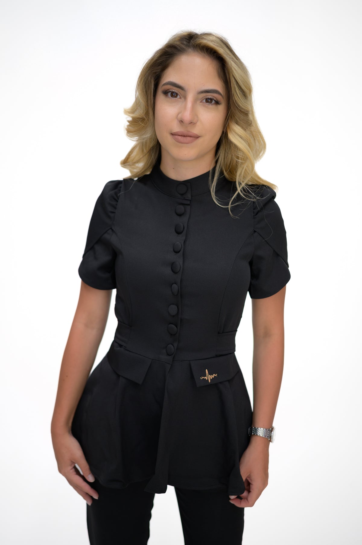 Медицински екип Button Up Black