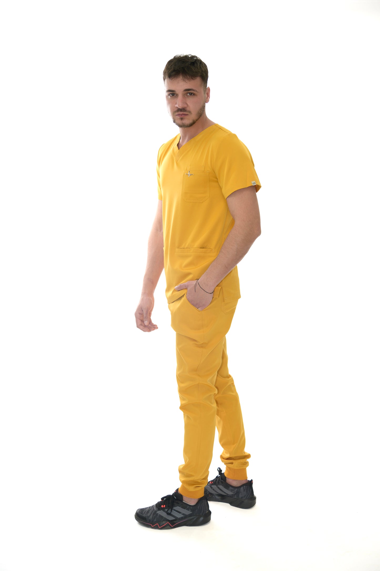 Мъжки медицински екип Smooth Performance Mustard Yellow