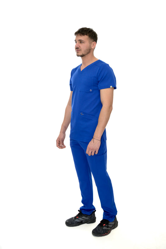 Мъжки медицински екип Masculine Vibes Royal Blue