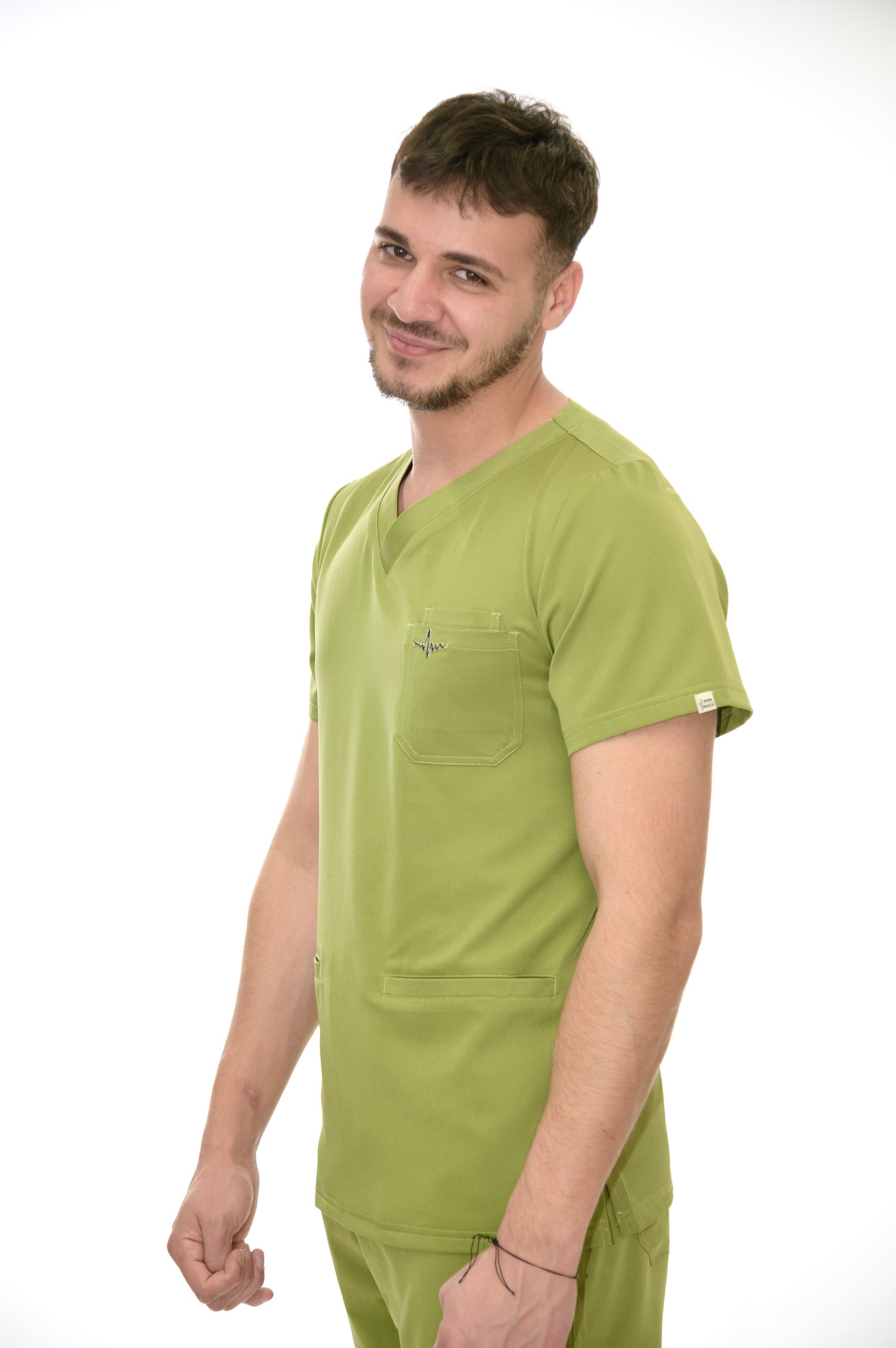 Мъжки медицински екип Smooth Performance Bright Green