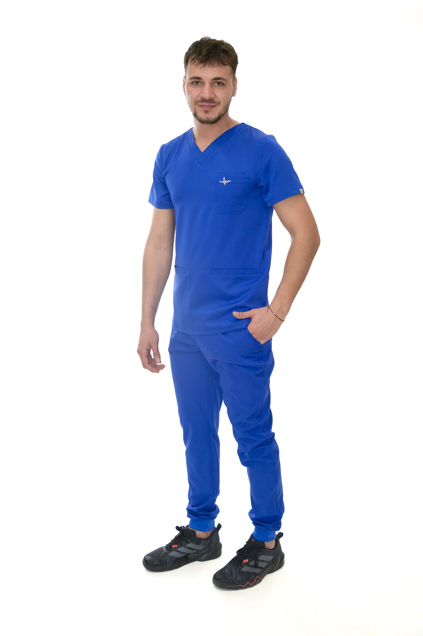 Мъжки медицински екип Smooth Performance Royal Blue