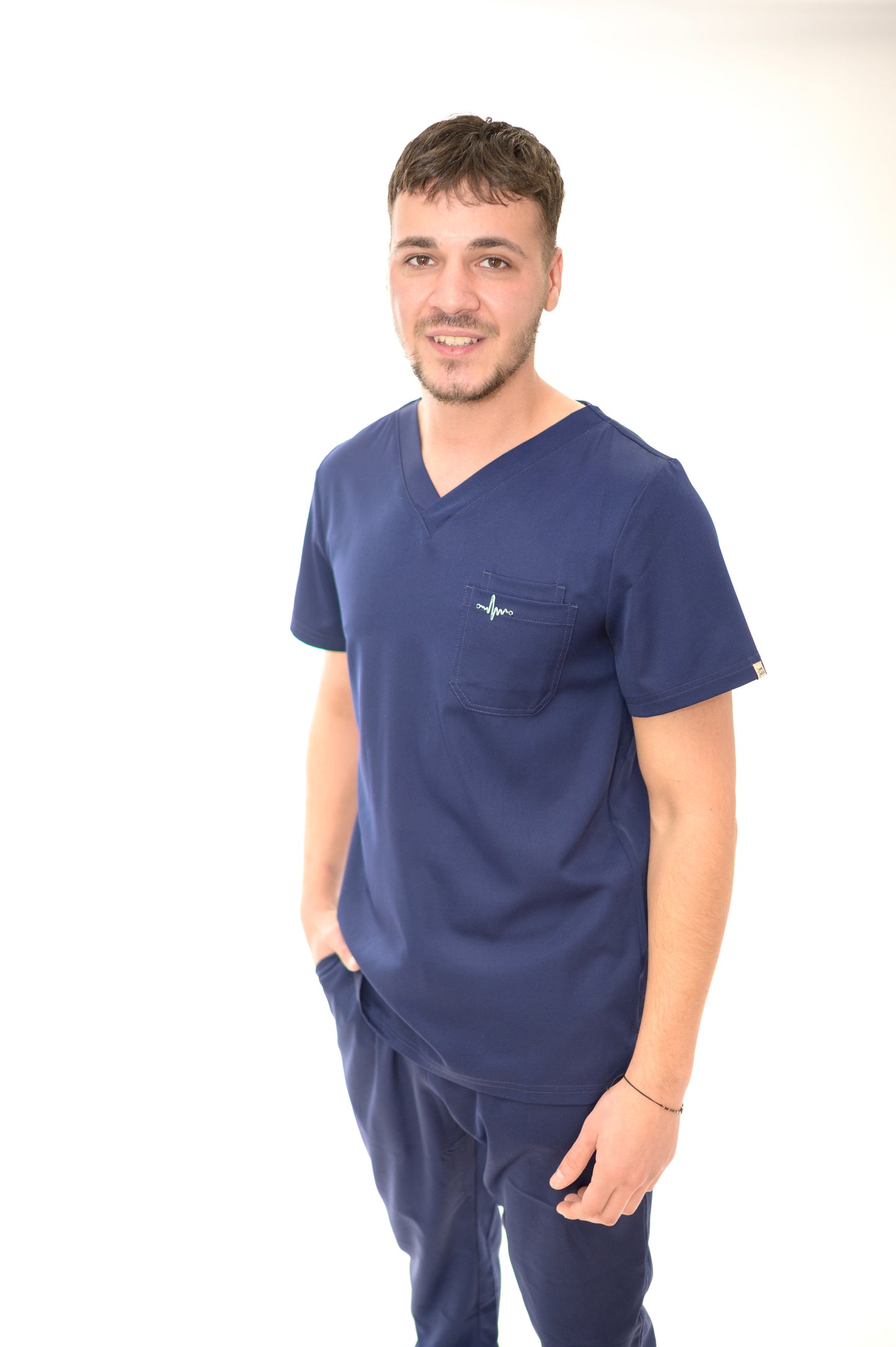 Мъжки медицински екип Smooth Performance Navy Blue