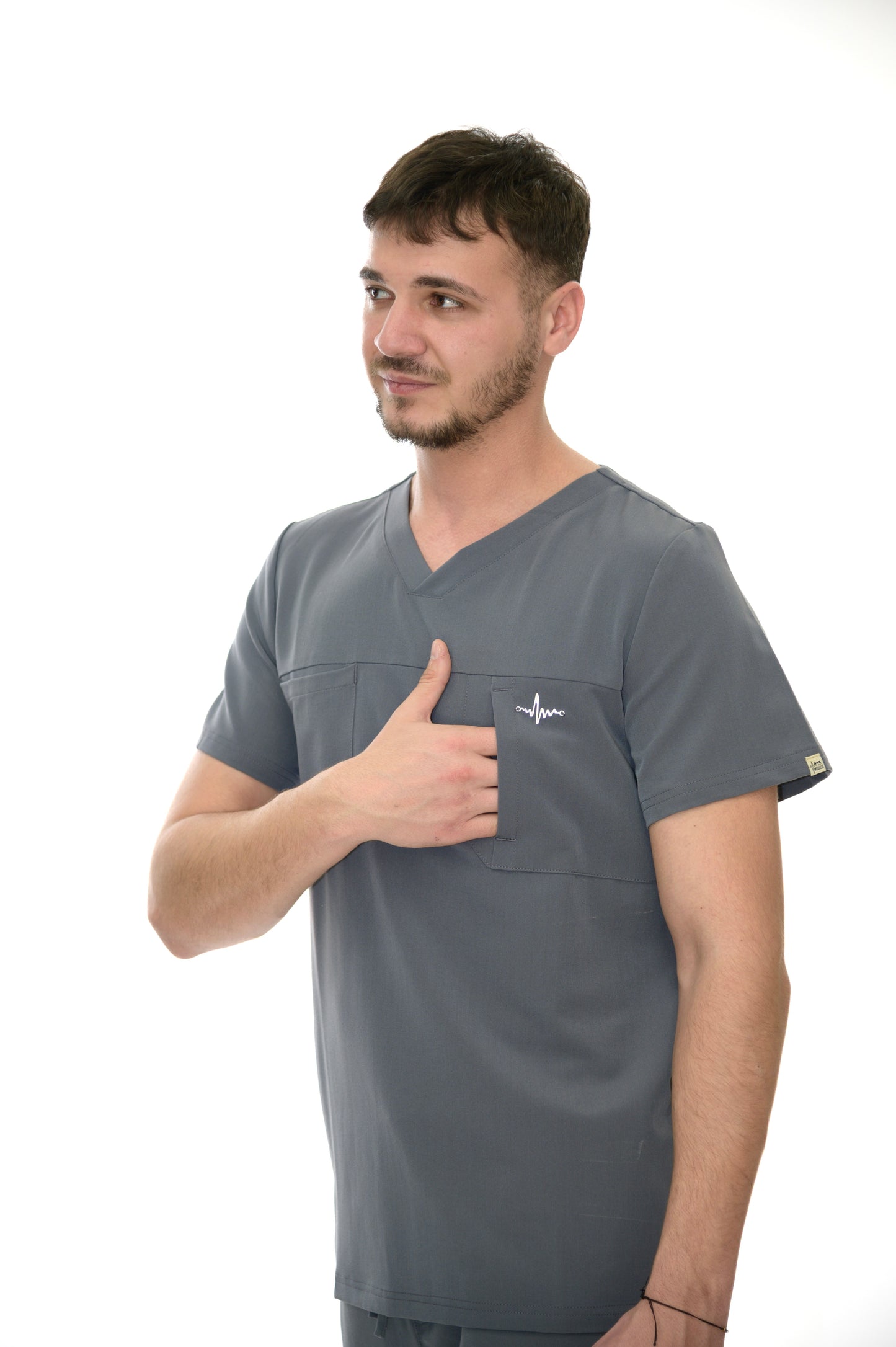 Мъжки медициснки екип Calm and Classy Gray