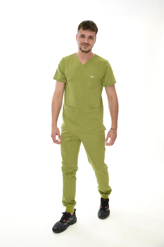 Мъжки медицински екип Smooth Performance Bright Green