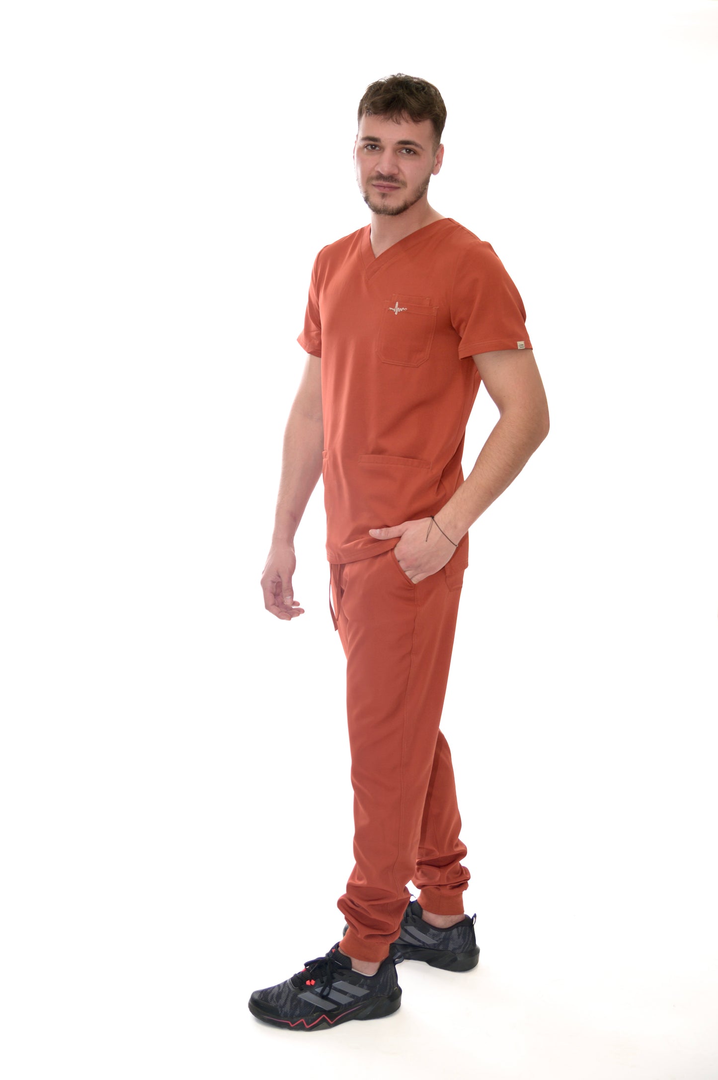 Мъжки медицински екип Smooth Performance Brick Red