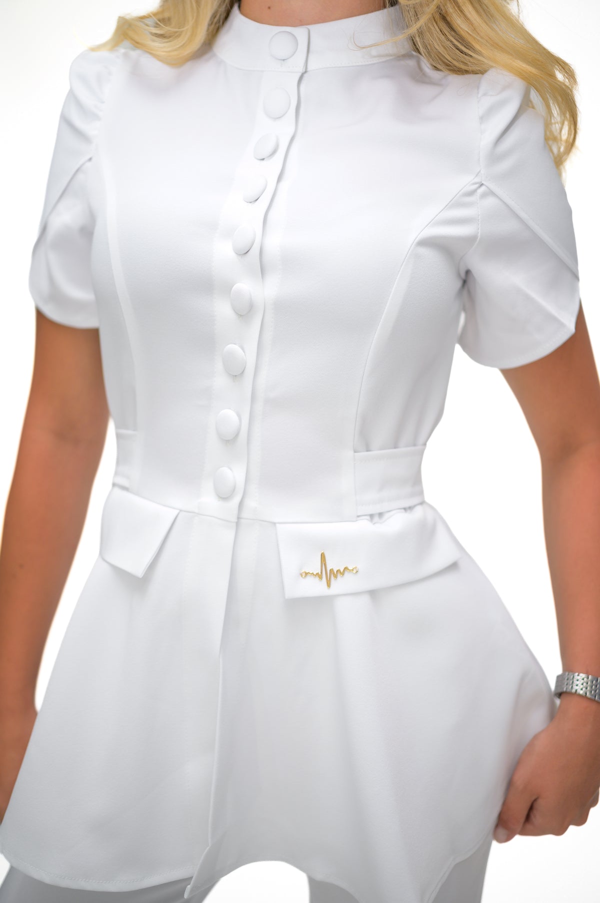 Медицински екип Button Up White