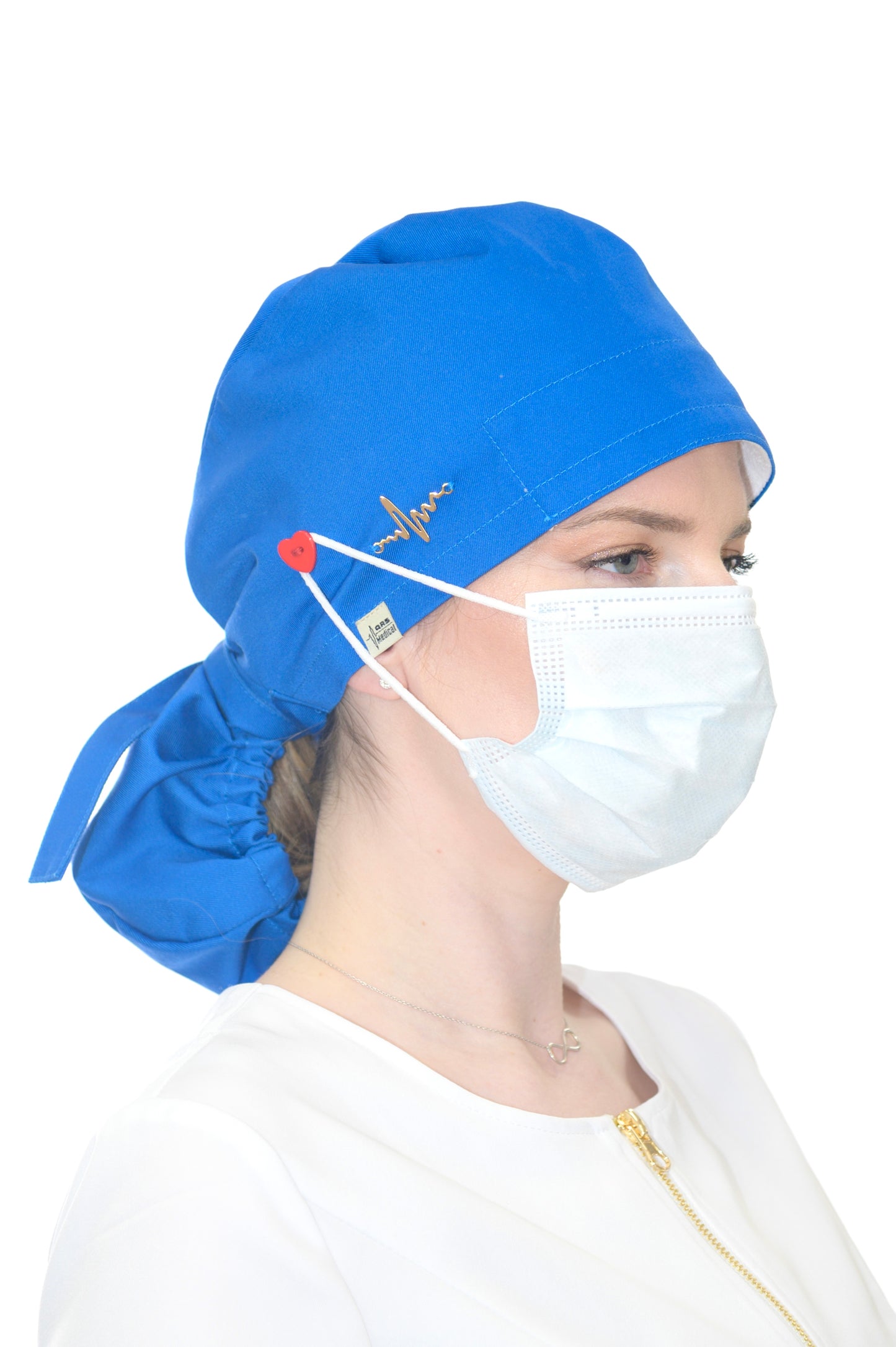 Медицинска шапка Royal Blue Heart