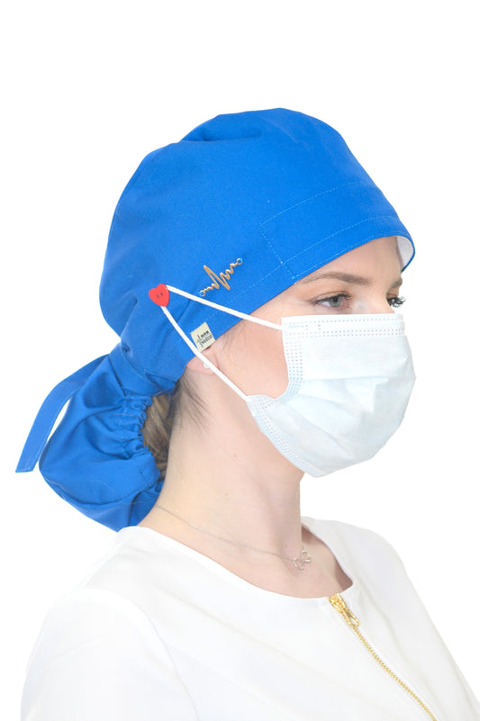 Медицинска шапка Royal Blue Heart