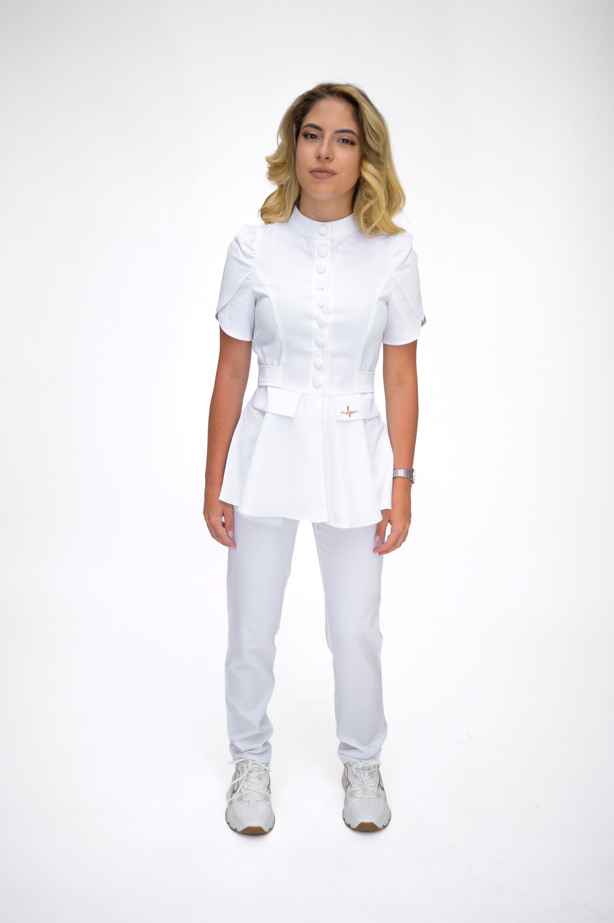 Медицински екип Button Up White
