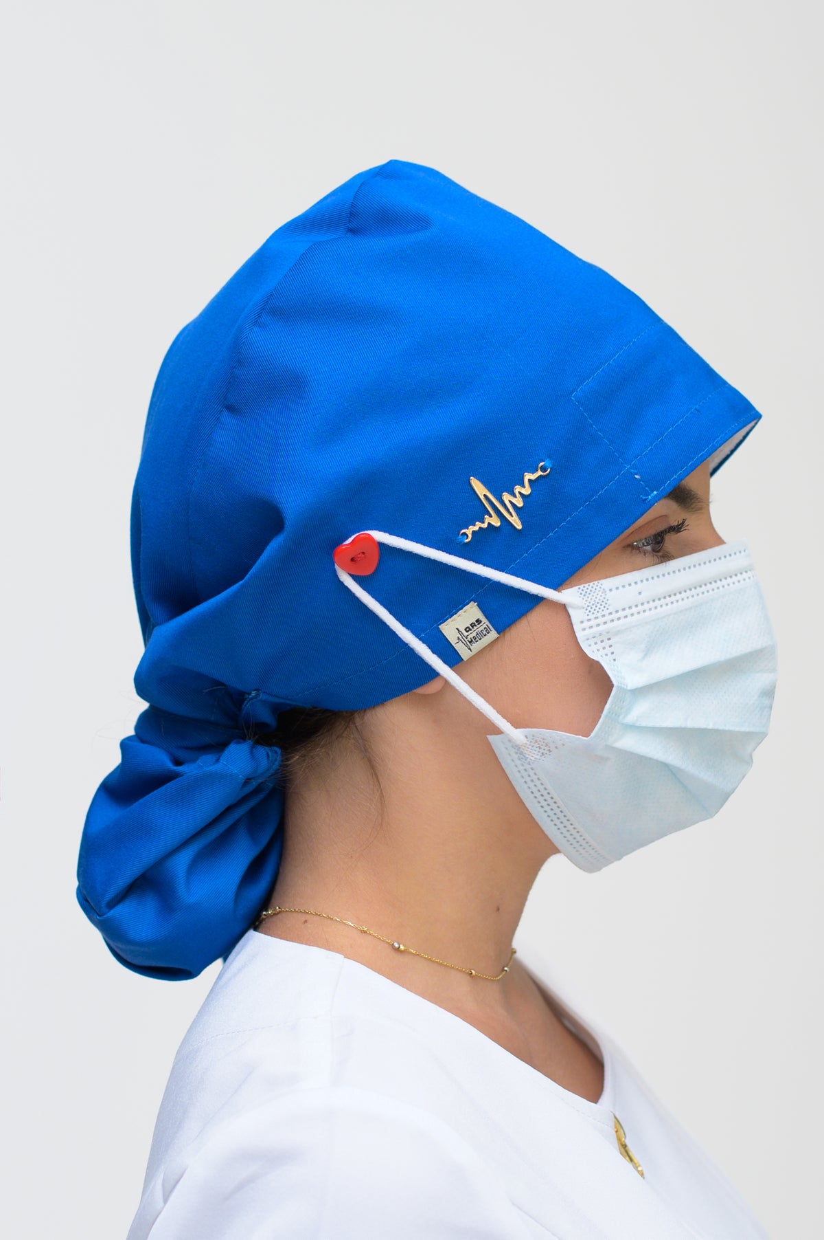 Медицинска шапка Royal Blue Heart