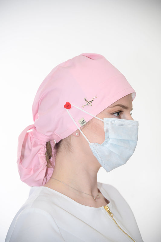 Медицинска шапка Baby Pink Heart