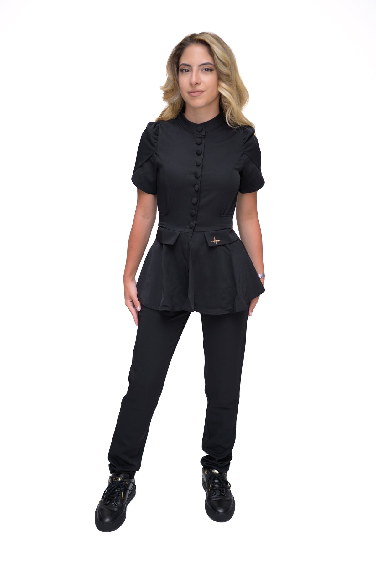 Медицински екип Button Up Black