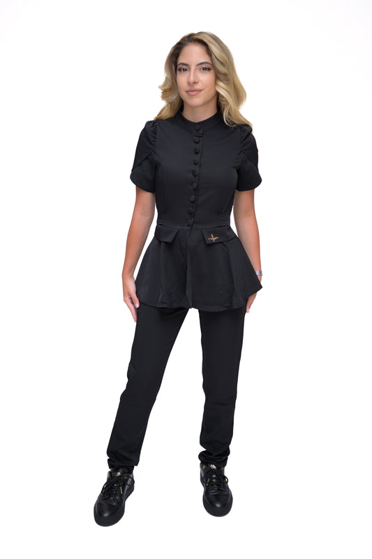 Медицински екип Button Up Black
