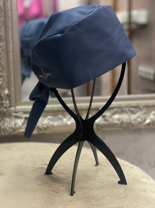 Унисекс хирургична шапка в тъмносиньо